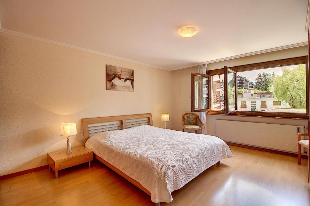 Apartament Plein Coeur De Montana Avec Parking Au Pied Du Ski-Lift! Crans-Montana Zewnętrze zdjęcie
